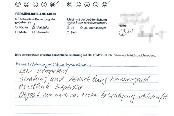 Bewertung von Frau J.