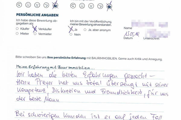 Bewertung von Herr H.