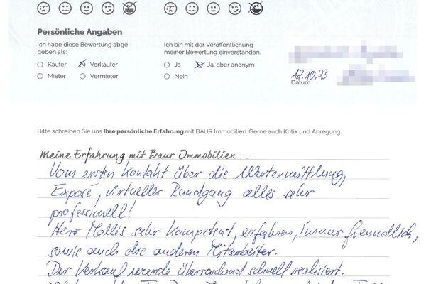 Bewertung von Frau H.