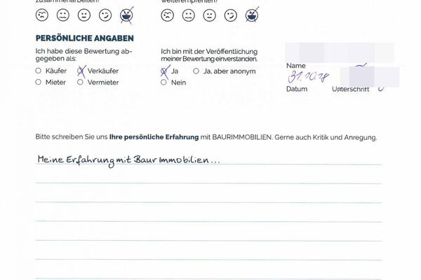 Bewertung von Herr B.
