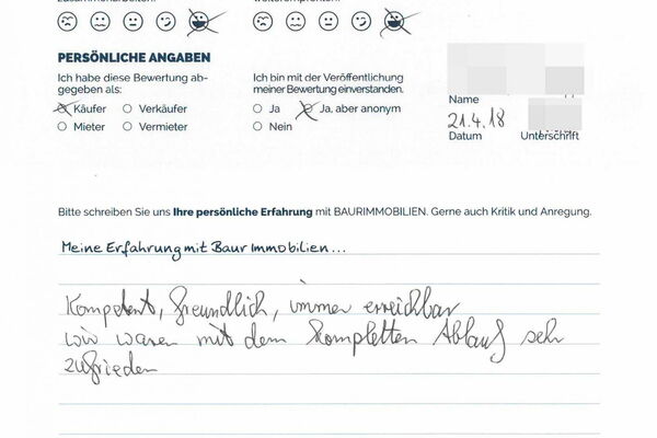 Bewertung von Frau G.