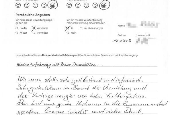 Bewertung von Fam. K.