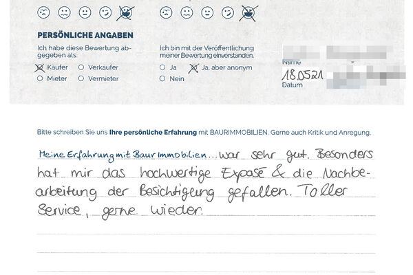 Bewertung von Frau L.