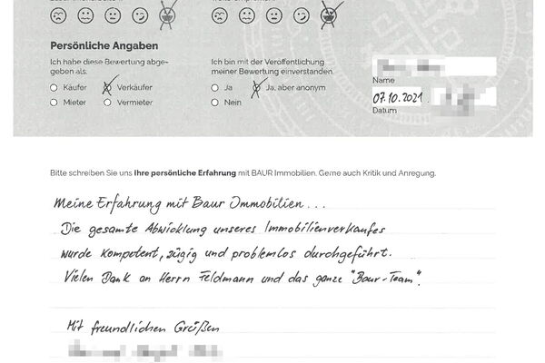 Bewertung von Eheleute S.