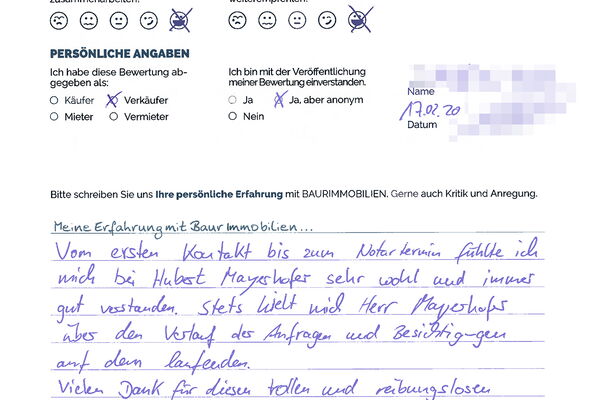 Bewertung von Herr D.