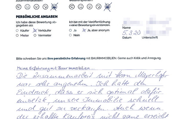 Bewertung von Frau und Herr H.