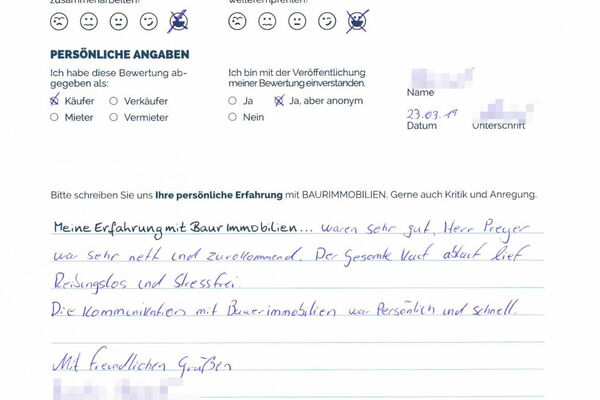 Bewertung von Herr S.