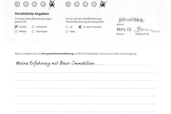 Bewertung von Herr B.