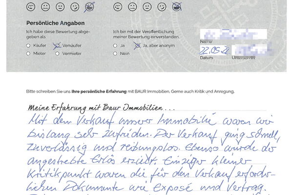 Bewertung von Herr B.