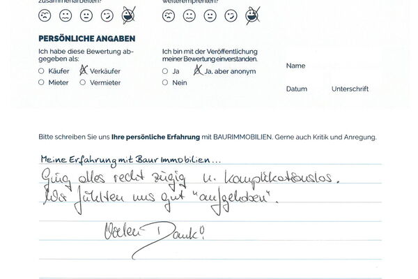 Bewertung von Eheleute B.