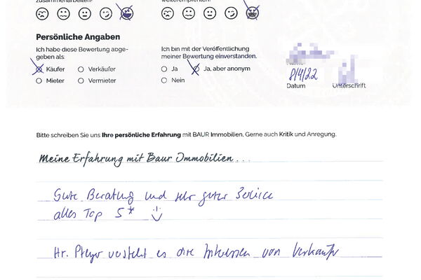 Bewertung von Herr G.