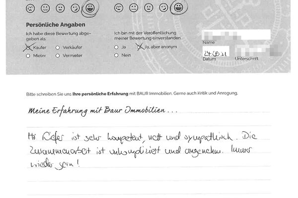 Bewertung von Frau K.