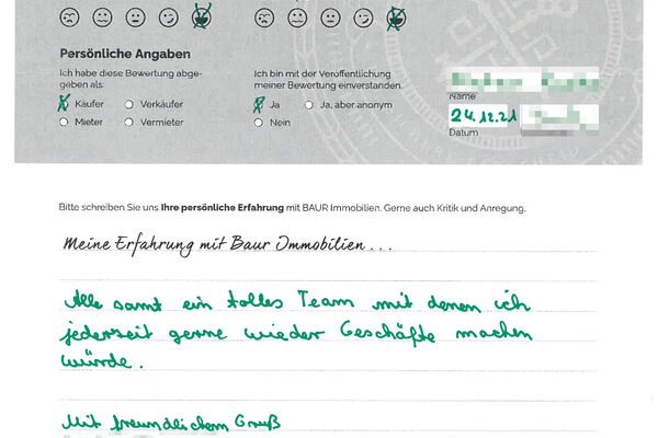 Bewertung von Herr K.