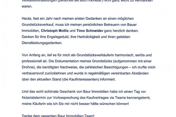 Bewertung von Frau L.