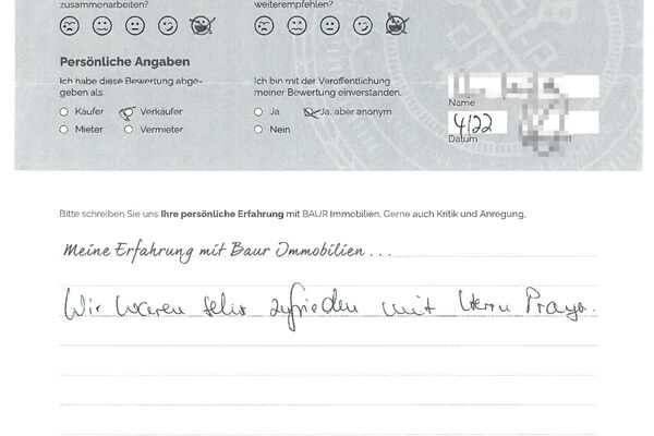 Bewertung von Herr M.