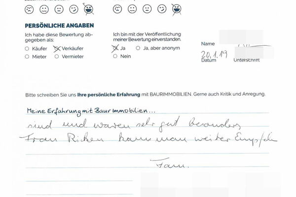 Bewertung von Fam. S.