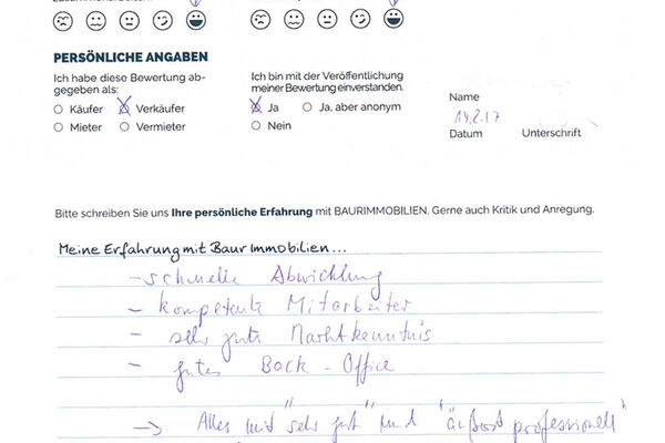 Bewertung von Herr H.