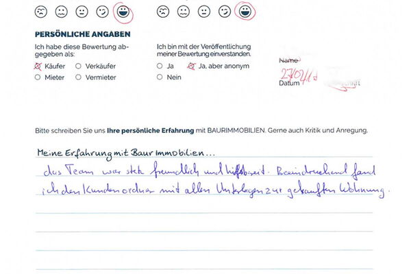 Bewertung von Herr J.