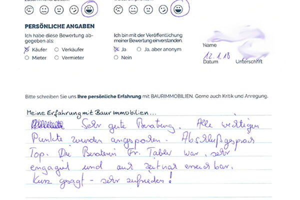 Bewertung von Herr S.