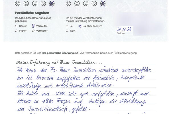 Bewertung von Frau H.