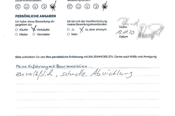 Bewertung von Herr P.