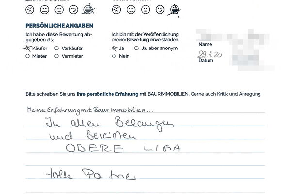 Bewertung von Eheleute H.