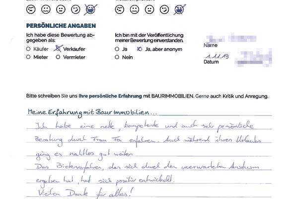 Bewertung von Herr S.