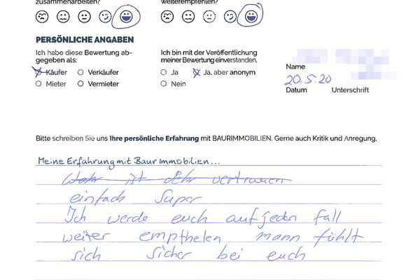 Bewertung von Herr T.