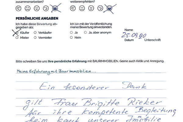 Bewertung von Herr S.