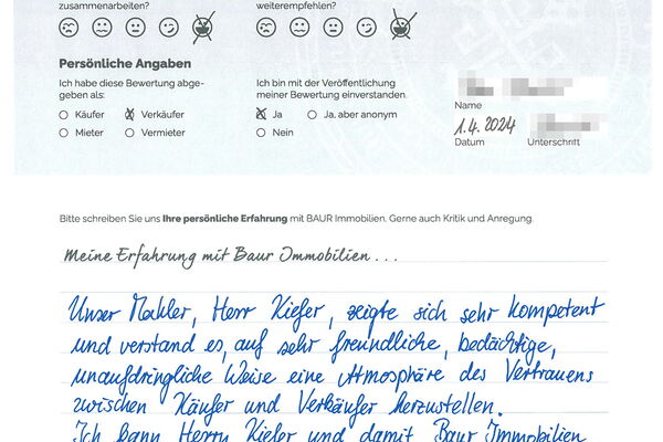 Bewertung von Eheleute L.