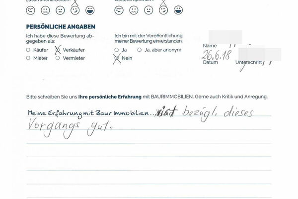 Bewertung von Herr G.