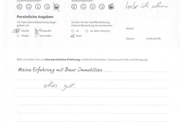 Bewertung von Herr K.