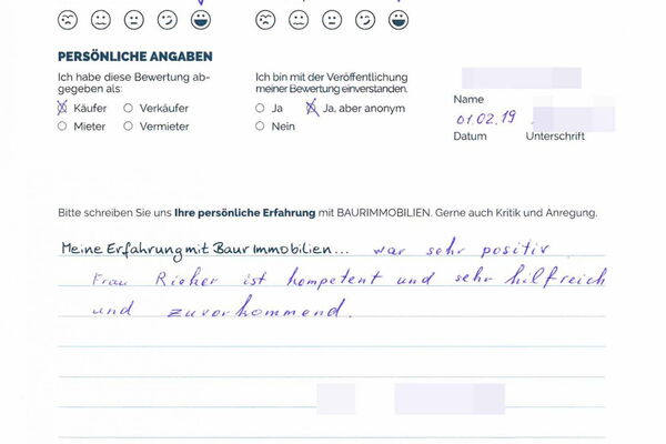 Bewertung von Fam. M.