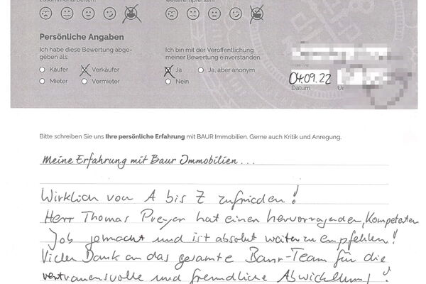 Bewertung von Herr S.