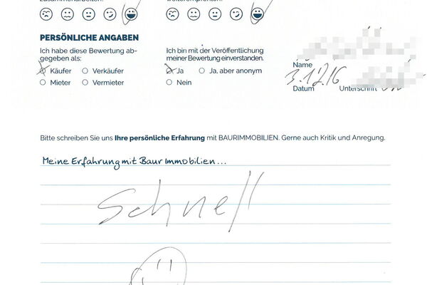 Bewertung von Herr W.