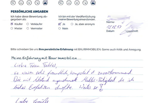 Bewertung von Herr K.