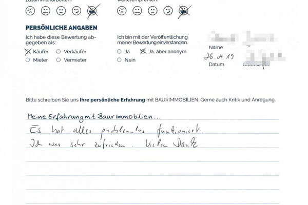 Bewertung von Herr J.