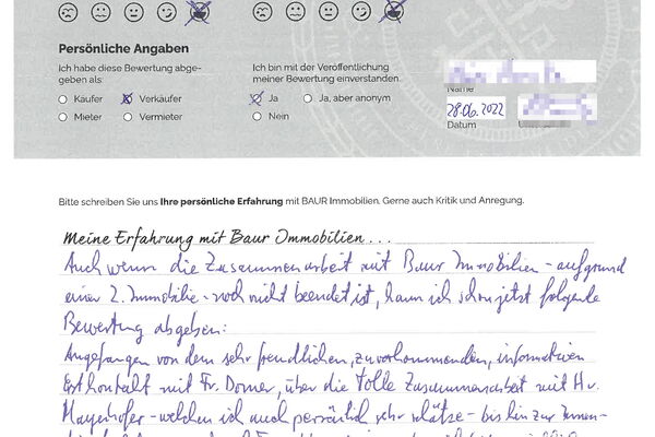 Bewertung von Herr H.