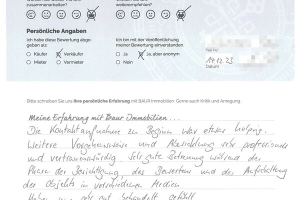 Bewertung von Herr S.