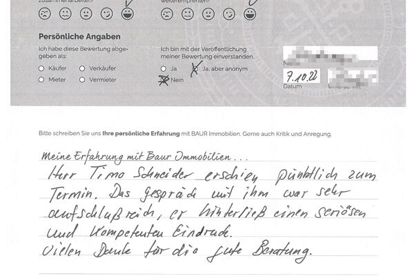 Bewertung von Herr S.