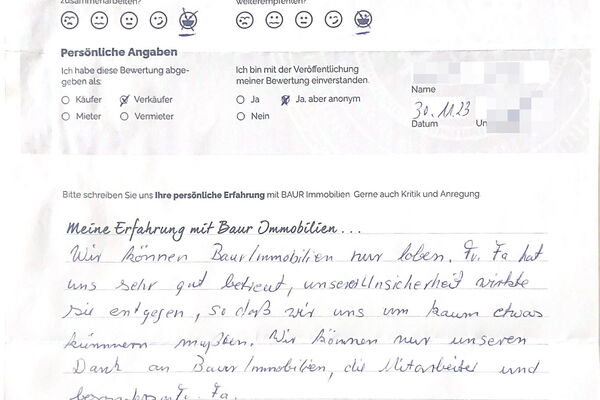 Bewertung von Herr W.