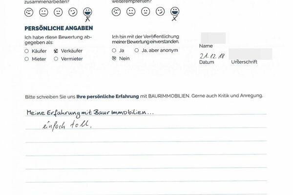 Bewertung von Frau B.