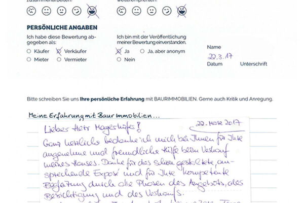 Bewertung von Frau S.