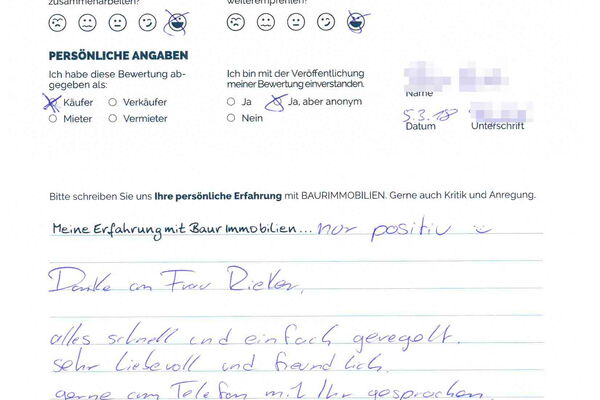 Bewertung von Herr R.