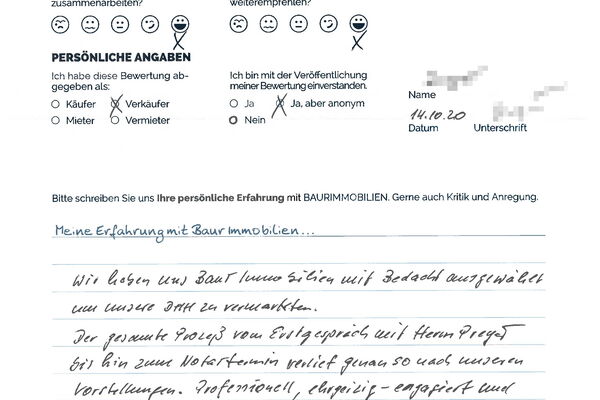 Bewertung von Herr D.