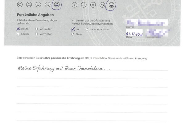 Bewertung von Herr B.