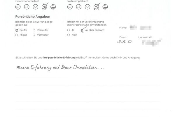 Bewertung von Herr K.