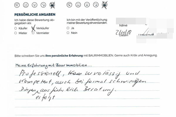 Bewertung von Herr K.