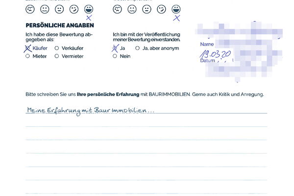 Bewertung von Eheleute K.