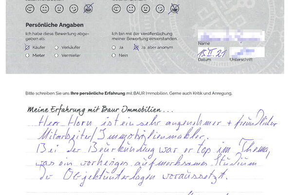 Bewertung von Herr P.